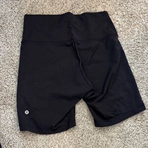 lululemon athletica Black High-Rise Bike Shorts
